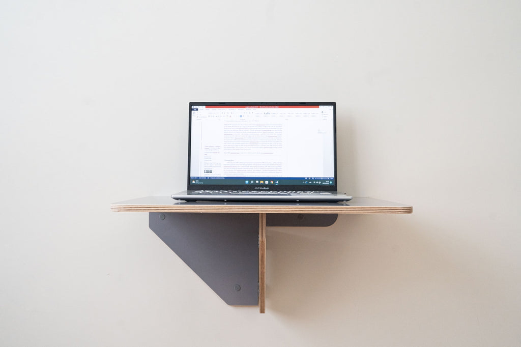 Foldable wall desk - wooden laptop table