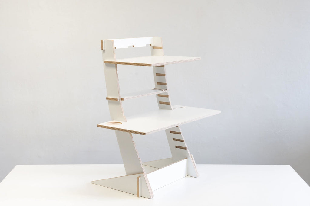 Modern wood adjustable standing desk - wood desk