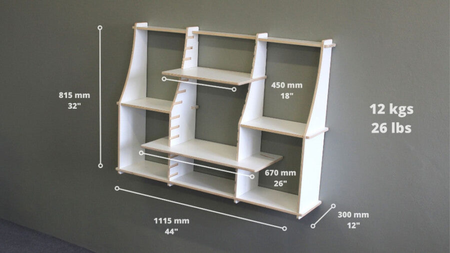 Open shelf wall-mounted Murphy Desk small - Image 14