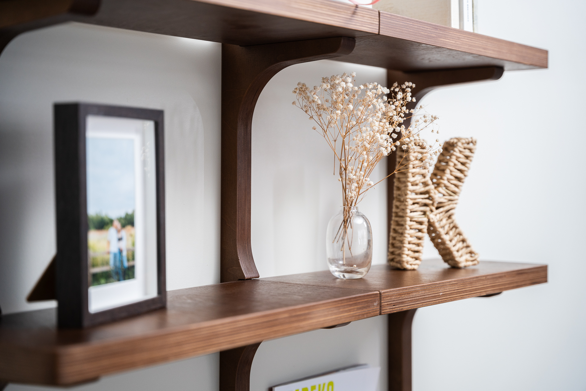 Floating desk with storage and shelves. - Image 5