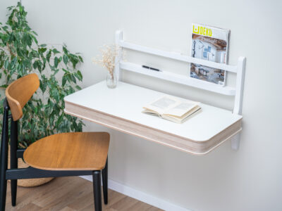 Floating desk with storage